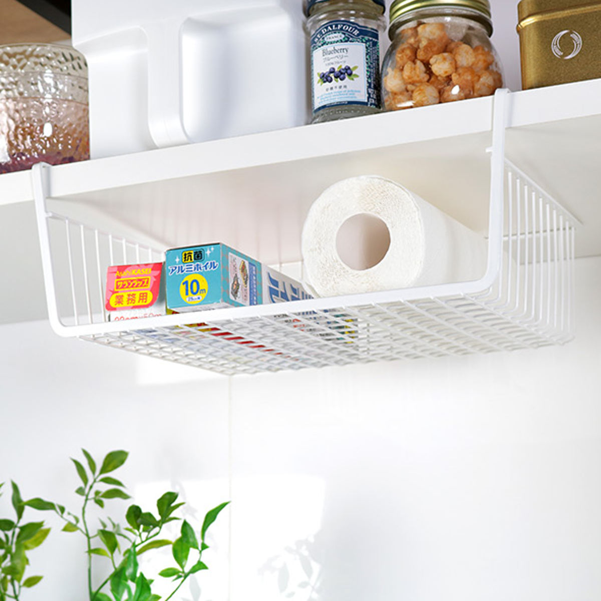 吊り戸棚 収納棚 楽天市場】戸棚下収納 吊り棚 Flowto （ フロウト 吊戸棚収納 吊り戸棚