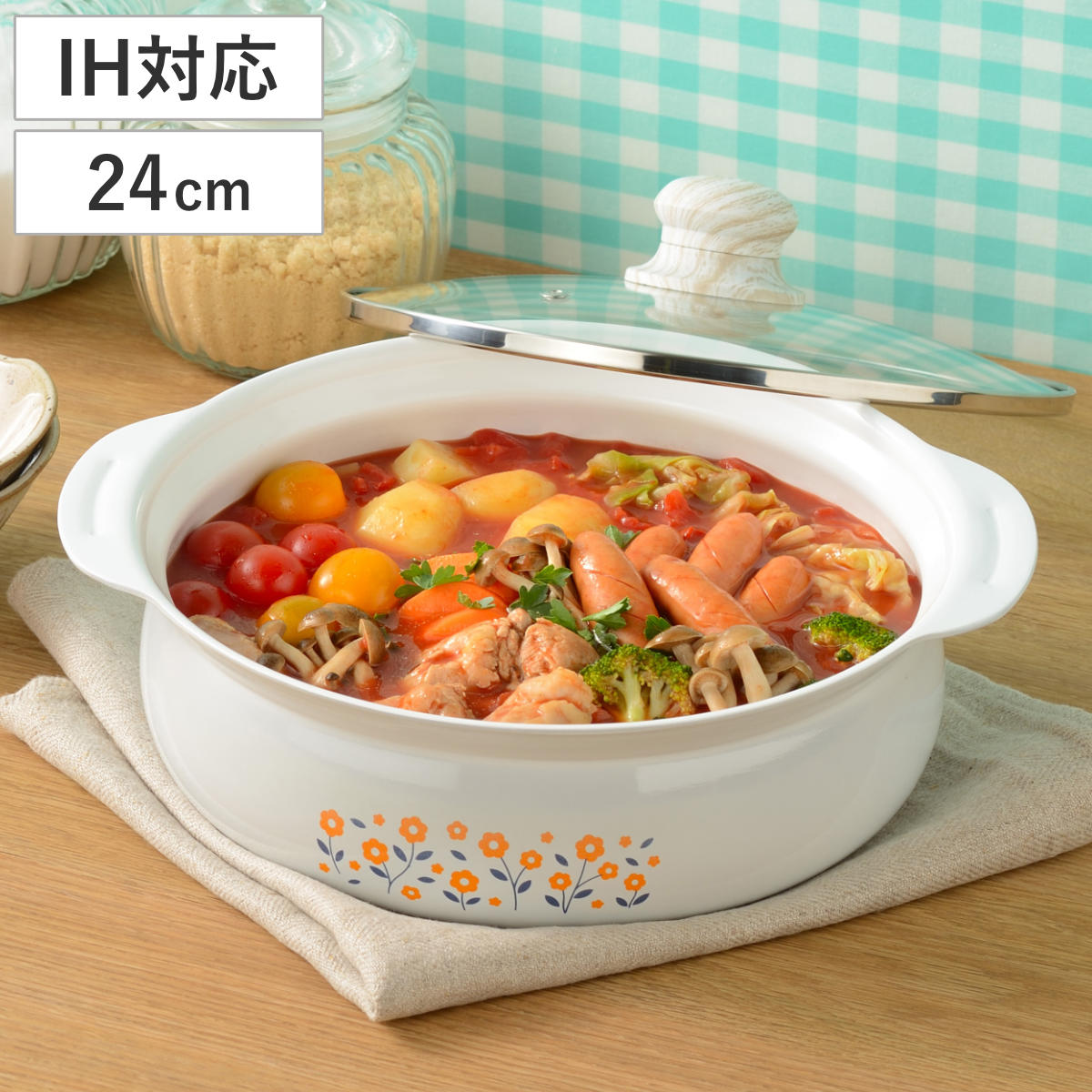 楽天市場】レトロ 柄 レトル IH対応卓上鍋 24cm RB-2866 ｜ 昭和