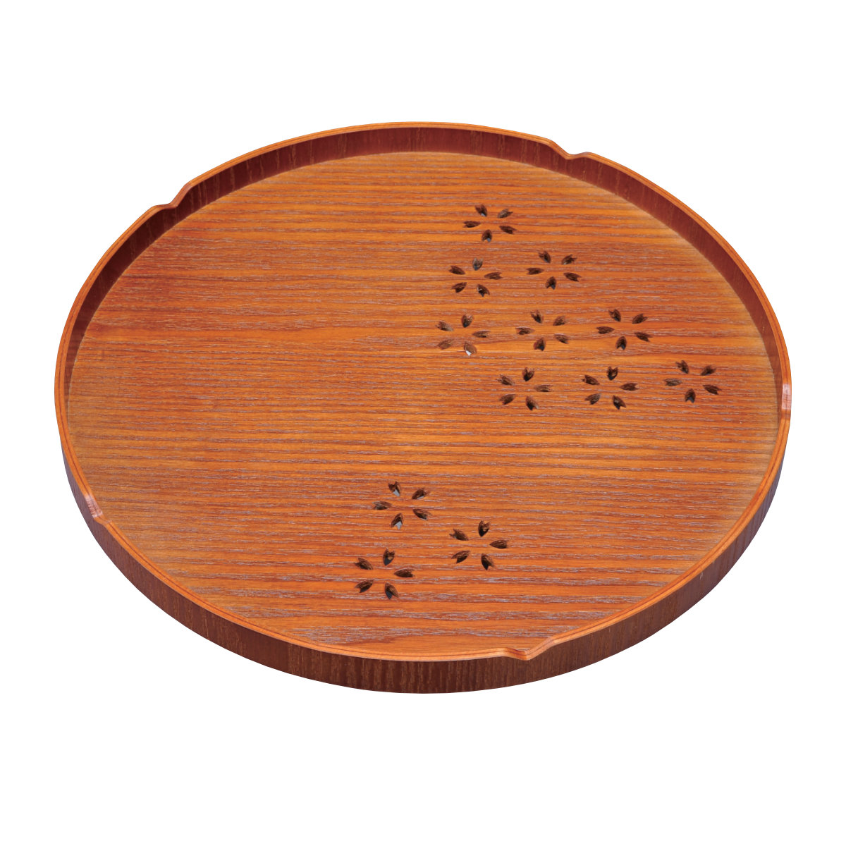 楽天市場】訳あり お盆 トレー 木製 桜模様 小判盆 38×24.2cmトレー