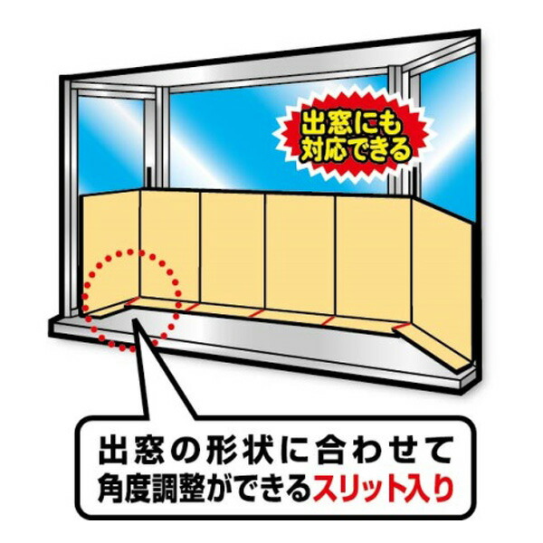 【楽天市場】冷気対策 窓 冷気シャットパネル 幅200×高さ100cm リーフ （ 寒さ 対策 防寒 パネル 窓 ボード 風 遮断 グッズ