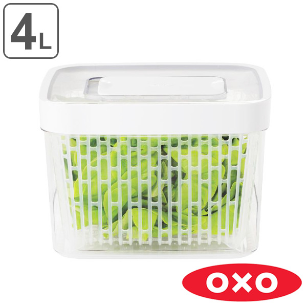 楽天市場】OXO オクソー グリーンセーバー フードキーパー 1.5L （ 保存容器 野菜 保存 冷蔵庫 サラダ グリーンセイバー 鮮度 野菜ストッカー  保管 グリーンセーバーフードキーパー 食洗機対応 コランダー ） : リビングート 楽天市場店