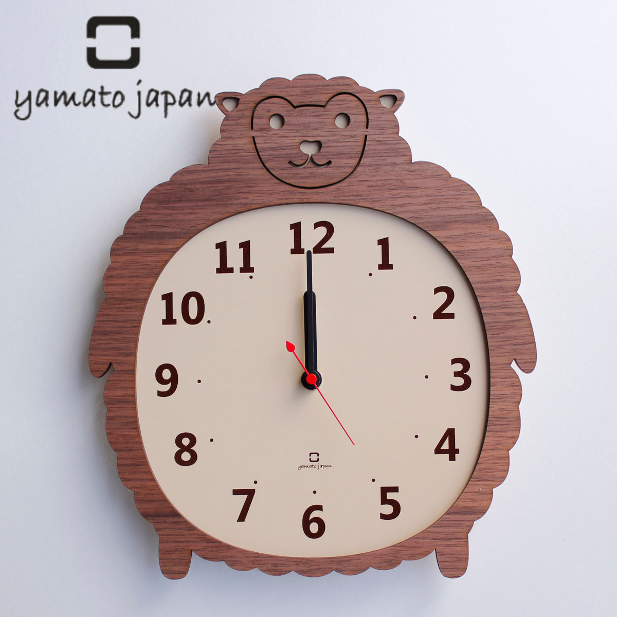 楽天市場】掛け時計 木製 ヤマト工芸 yamato Clock Zoo クマ