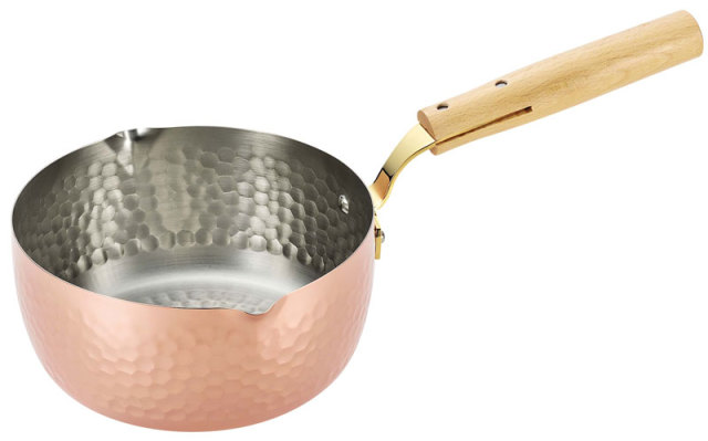 新品未使用 和銅楽 結び片手鍋 15cm 銅製 鎚目 日本製 imgrc0072320137.jpg