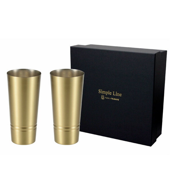 アサヒ 食楽工房 Simple Line 真鍮製 ピルスナー ペア 420ml BSS-22L 2PCSセット 貼り箱入り 日本製 ビール ビアー メイド・イン・ツバメ 6,778円