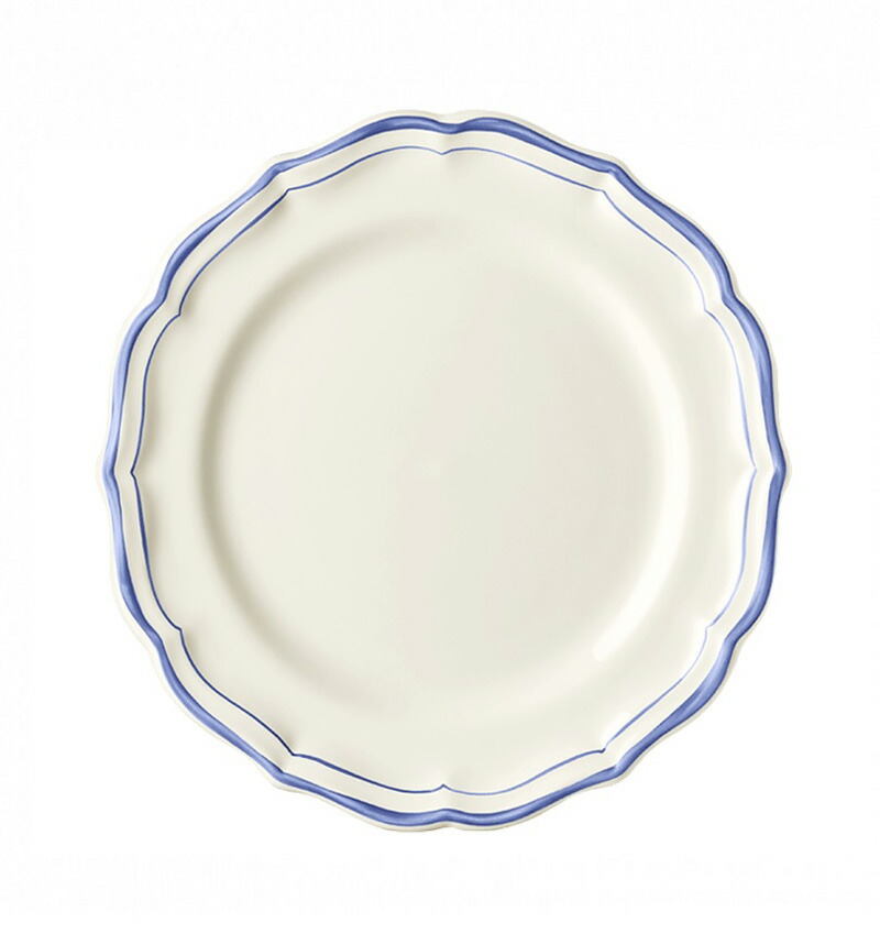 正規代理店商品 ≪Gien≫ ジアン Les Filets（フィレ・シリーズ）Blue ブルー デザートプレート 23cm 1540B6AB ラッピング・メッセージカード無料