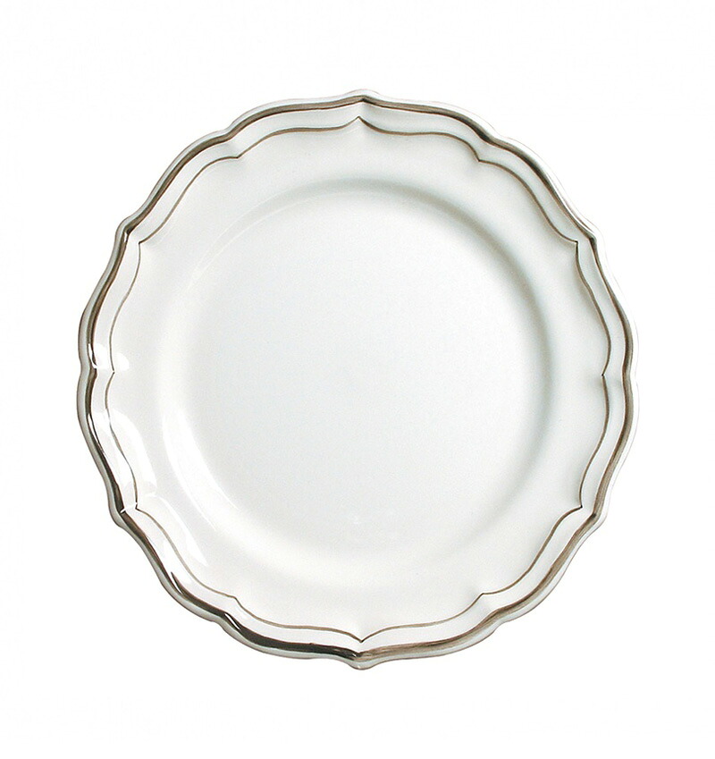 正規代理店商品 ≪Gien≫ ジアン Les Filets（フィレ・シリーズ）Taupe トープ（薄いグレー） デザートプレート 23cm 1692B6AB ラッピング・メッセージカード無料｜クリスタル専門店リビングウェルデ