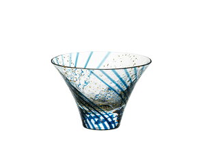 東洋佐々木ガラス 江戸硝子 八千代窯 杯（涼み酒 藍） 10783 専用化粧箱入り