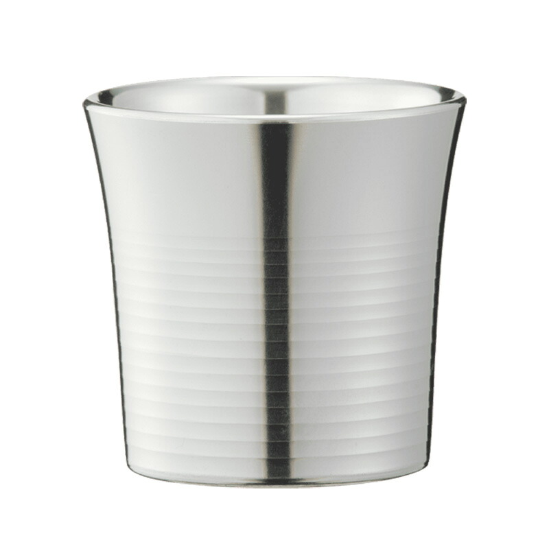 名入れ可能 大阪錫器 和酒器 ぐい呑み 磨 筋入 gu-ms 45ml 桐箱入り ラッピング・メッセージカード無料