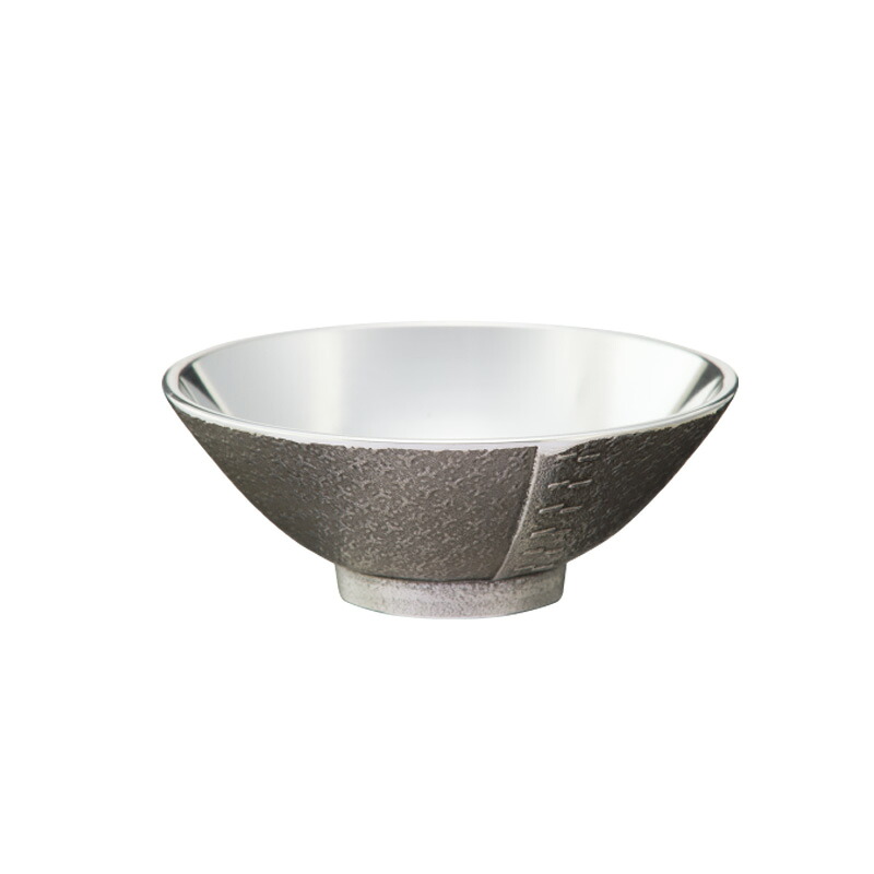 大阪錫器 和酒器 ひら盃 うたげ 黒 uta-k 50ml 桐箱入り ラッピング・メッセージカード無料