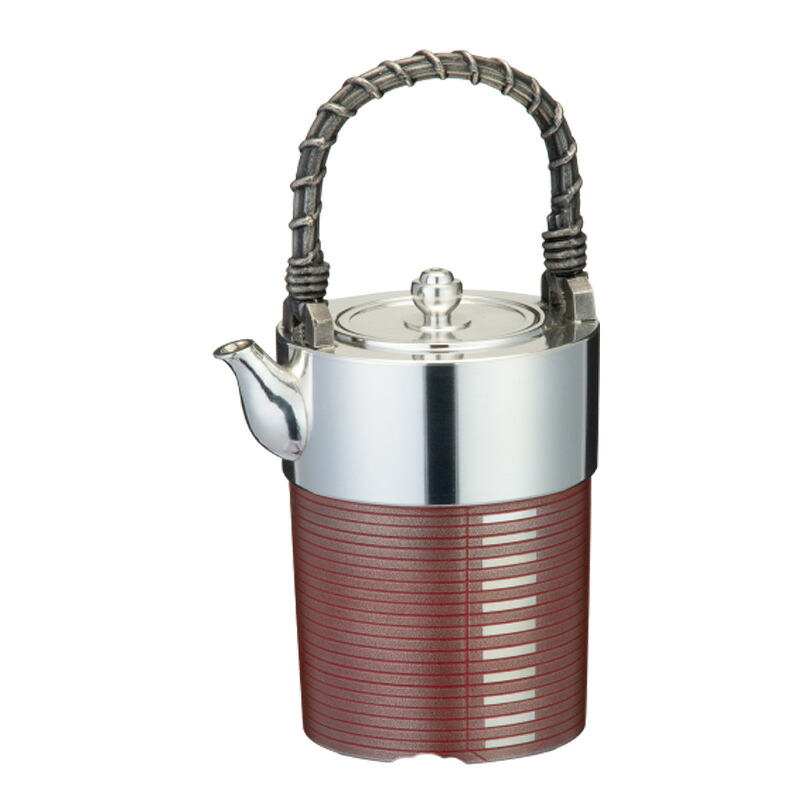 大阪錫器 小酒器 チロリ 千呂利 トジメ 朱イブシ ci-tj-r 200ml 紙箱入り ラッピング・メッセージカード無料｜クリスタル専門店リビングウェルデ