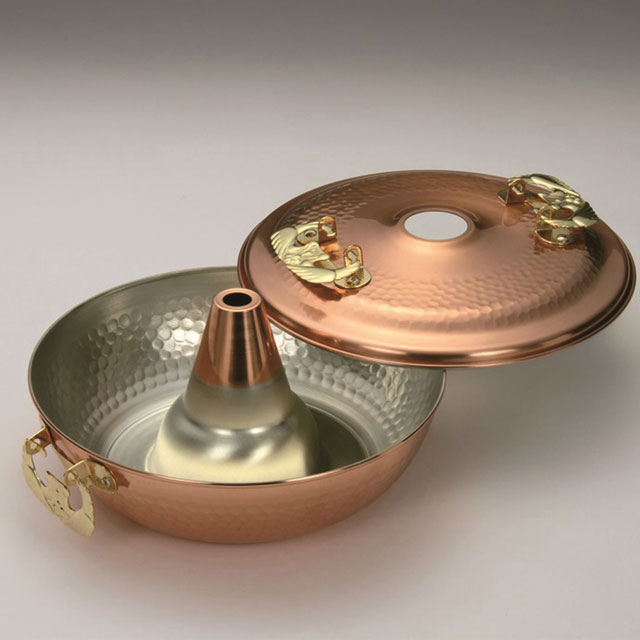 楽天市場】鎚目入れ木柄しゃぶしゃぶ鍋26cm 銅 送料無料