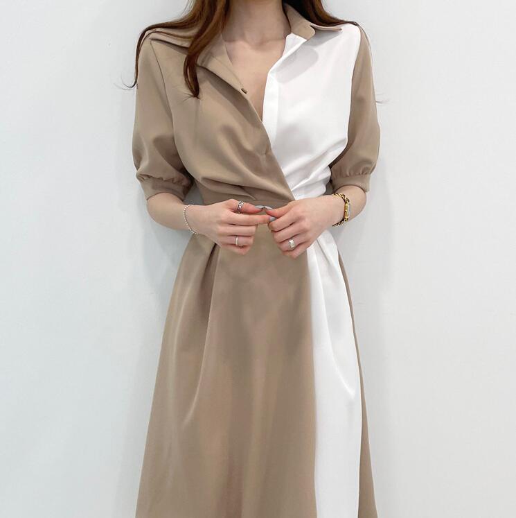 楽天市場 ワンピース Vネック 姫系ワンピース ワンピース シフォンワンピース 夏 新作 レディース パーティドレス 半袖 お嬢様 セクシー ワンピース Ol オフィス 通勤 二次会 結婚式 Livio