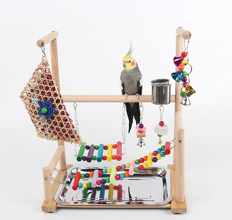 楽天市場】小鳥の遊び場 インコ 遊び場 三層 バード アスレチック 玩具