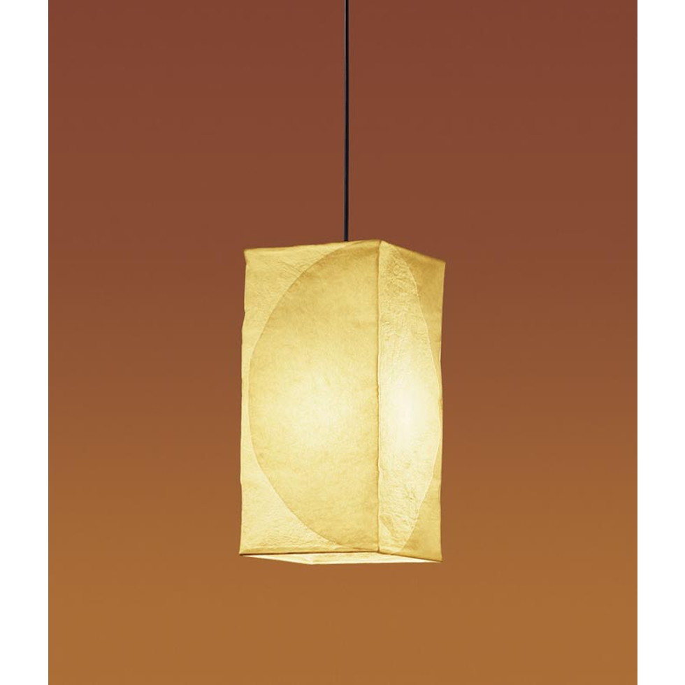 パナソニック[LGB15380K]天井吊下型　LED（電球色）　ペンダント　手もみ和紙張りセードタイプ・引掛シーリング方式　LED電球交換型　白熱電球100形1灯器具相