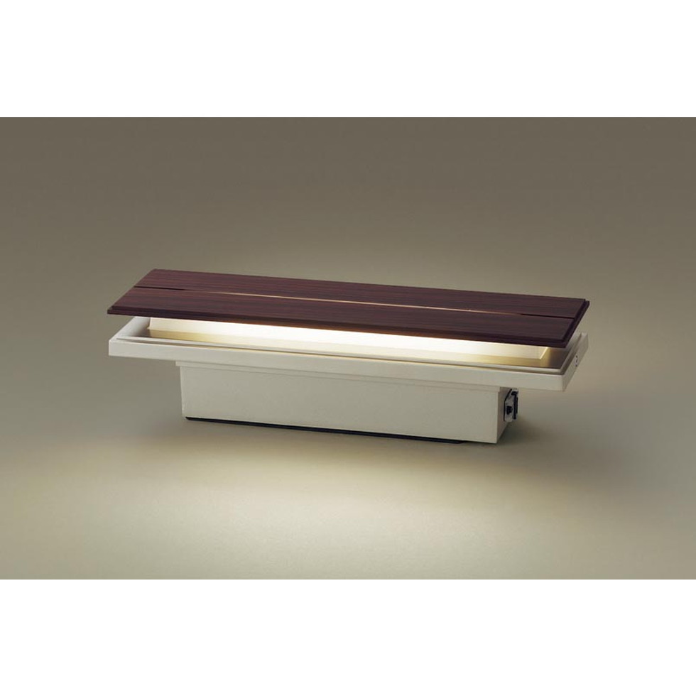 パナソニック[LGWJ50129KLE1]エクステリア　壁直付型・据置取付型　LED（電球色）　門柱灯・門袖灯　拡散タイプ　防雨型・明るさセンサ付　パネル付型　白熱電球40形1灯器具　エクステリア