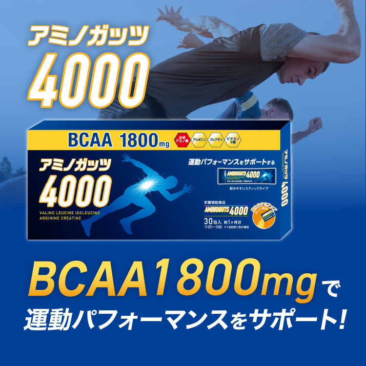 送料無料】アミノガッツ4000 アミノ酸 BCAA 5gx30包 | アルギニン 