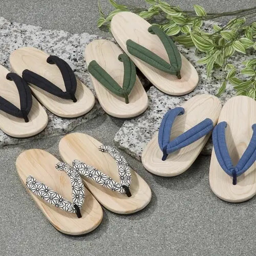 高級檜サンダル（麻の葉柄）[21] 楽天市場】創業65年履物屋 高級 手作り檜