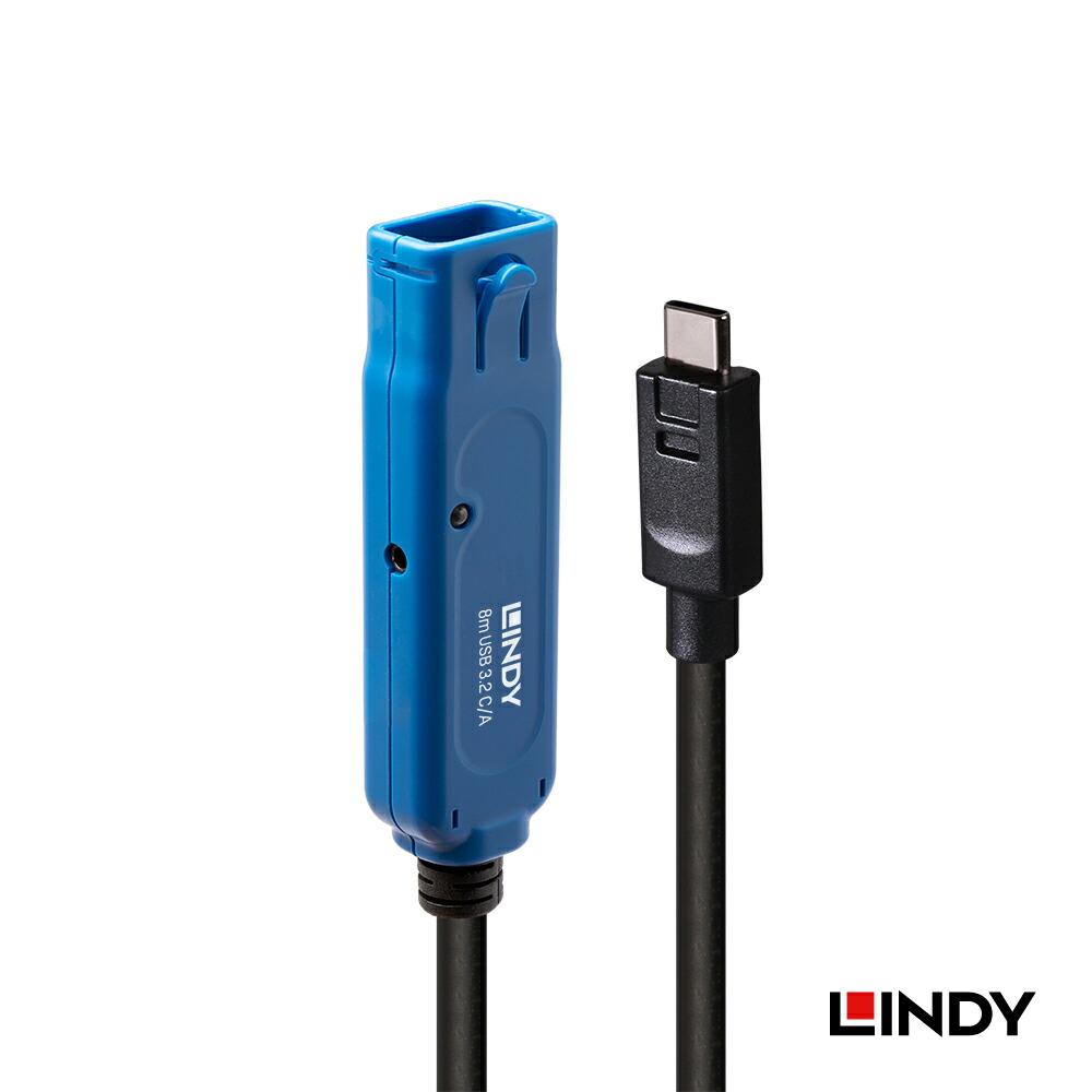 LINDY 8m USB3.2 Gen1 Type-C to Type-A 雄/刃針 活動的取りひろげる有線テレビ 8m USB 取りひろげる有線テレビ Type-C to Type-A USB3.2 Gen1 5Gbps 取り替えっこ 取りひろげる 活動的 リピーター 有線テレビ 交通信号高まる 抜け押しとどめる 引っ掛かり付 給電界面 繋ぎ合わせる 最大限度38m Windows11相応う WEB写真機 万覚え帳パソコン