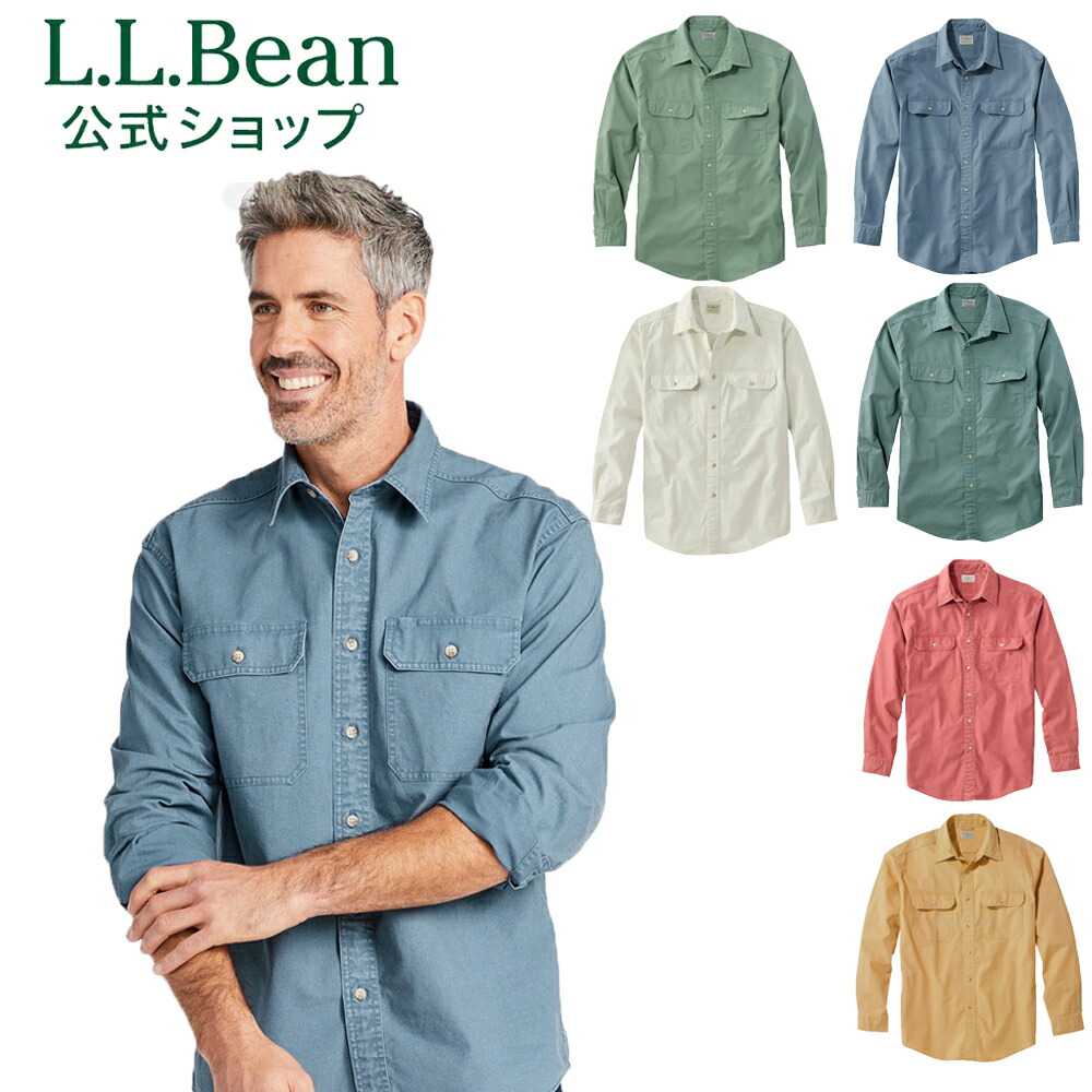 エルエルビーン サンウォッシュ キャンバス シャツ シャツ カジュアルシャツ メンズ アウトドア ブランド 長袖 L.L.Bean LLBean l.l.bean llbean llビーン llbeen