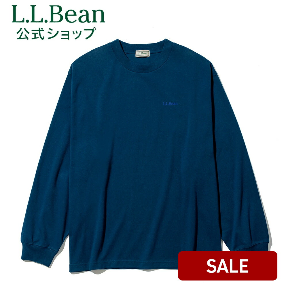 90's LLビーン LLBEAN ボーダー モックネック ロングスリーブ T