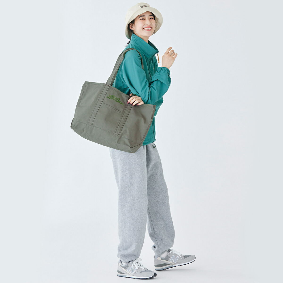 公式】エルエルビーン グローサリー トート ウィズ ロング ハンドル