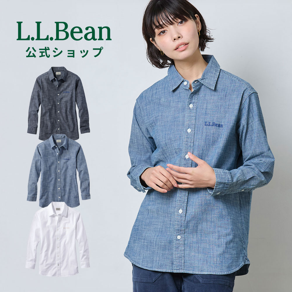 【楽天市場】【公式】 エルエルビーン コンフォート ストレッチ シャンブレー シャツ 長袖 | 長袖シャツ トップス カジュアルシャツ ...