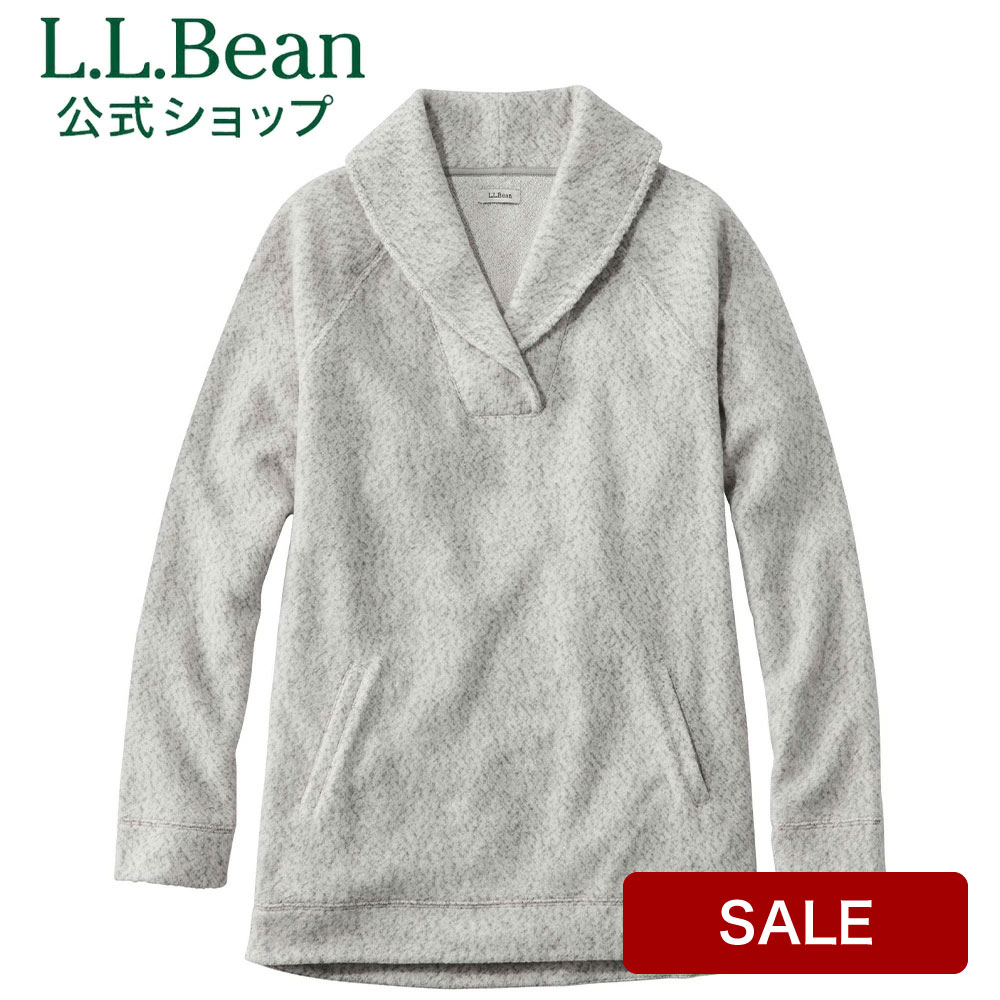 【SALE40%OFF】【公式】 エルエルビーン ヘリテージ マールド フリース ショールカラー | セーター トップス プルオーバー ウィメンズ レディース アウトドア ブランド 防寒 起毛 軽量 L.L.Bean LLBean llビーン llbeen チュニック 長袖