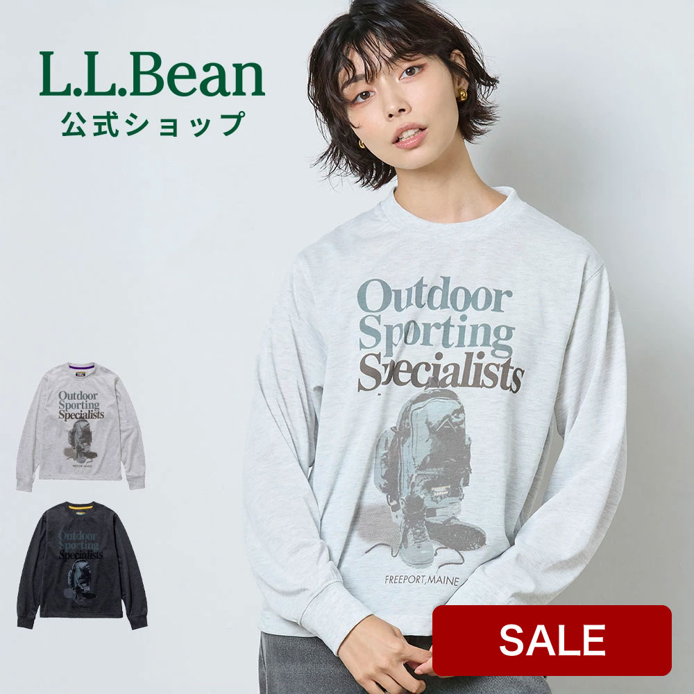 【SALE20%OFF】【公式】 エルエルビーン ジョーンズポート ロングスリーブ ティ ロンT 長袖Tシャツ クルーネック 長袖シャツ スポーツウェア カットソー ウィメンズ レディース アウトドア ブランド JAPAN EDITION 吸水 速乾 ポリエステル100 カジュアル L.L.Bean LLBean