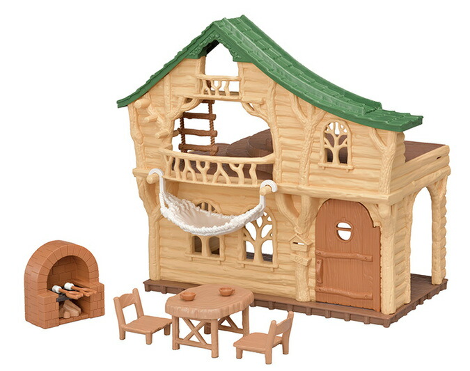 レア】シルバニアファミリー ハウス型 置物 小物入れ 時計付き【平成