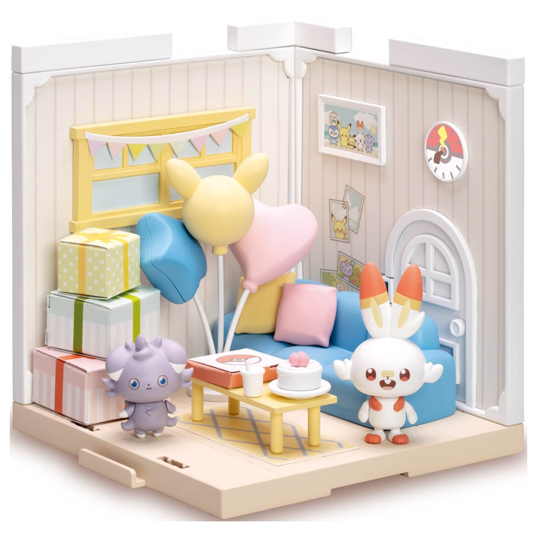 ポケモンドールハウス 2点 ポケモンドールズにガラル御三家が追加。ハウスぬいぐるみに