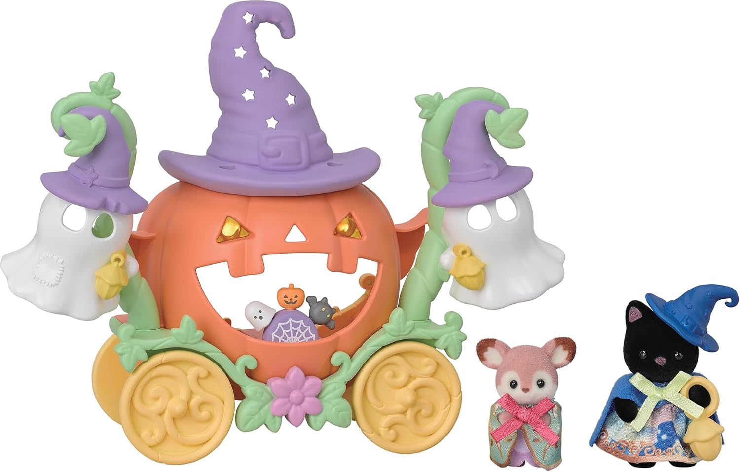 シルバニアファミリー セ-216 ハロウィンおばけとかぼちゃの馬車セット【エポック社】