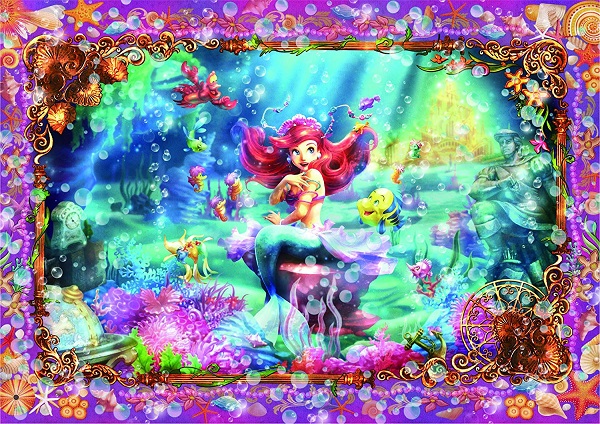 ディズニー266ピース　リトル・マーメイド ビューティフルマーメイド ぎゅっとシリーズ 【ピュアホワイト】 (18.2x25.7cm) （DPG-266-565）【ディズニーパズル】画像
