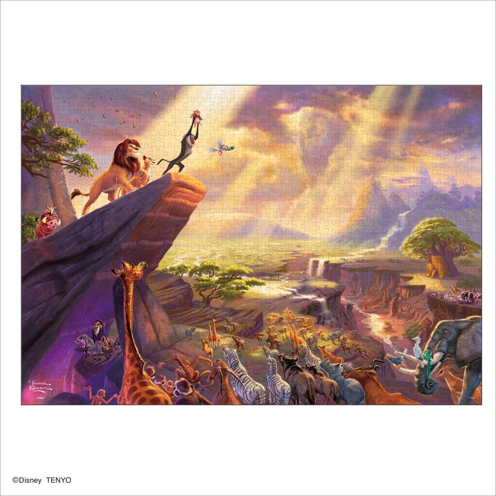 ディズニー1000ピース Thomas Kinkade ライオン・キング The Lion King スペシャルアートコレクション (51x73.5cm) 【D-1000-046】【テンヨー】画像