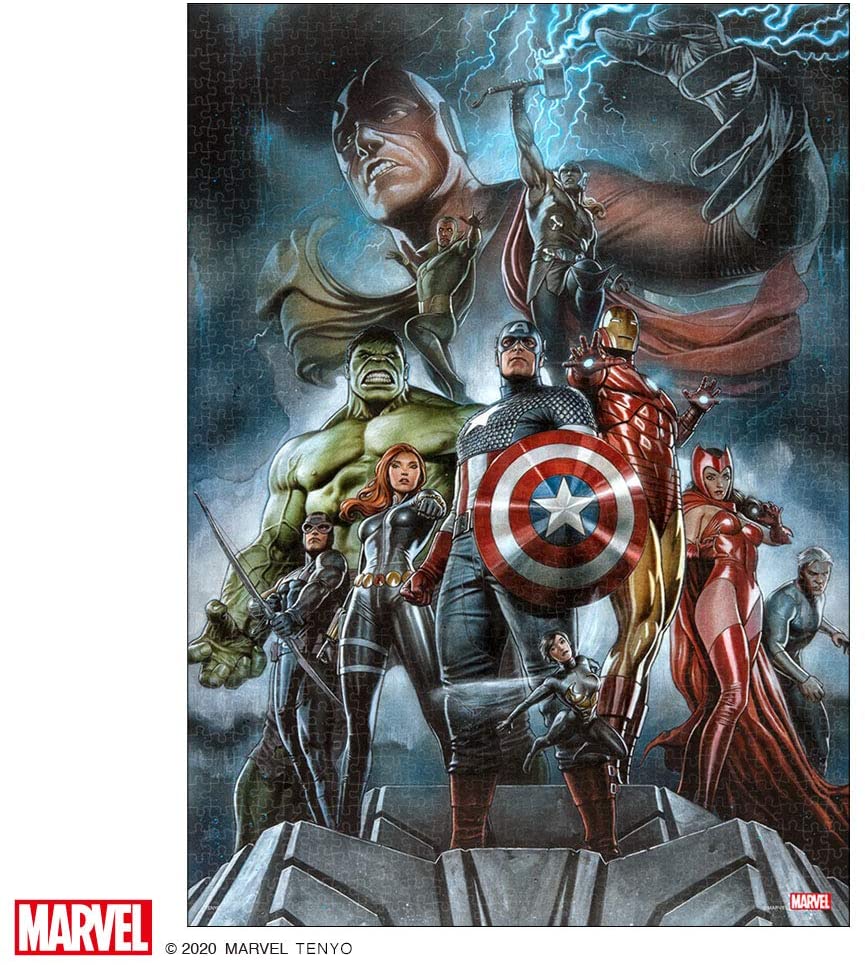 楽天市場 マーベル1000ピース The Avengers Earth S Mightest Heroes ピュアホワイト 38 2 53 2cm Rpg 1000 634 ディズニーパズル エルエルハット