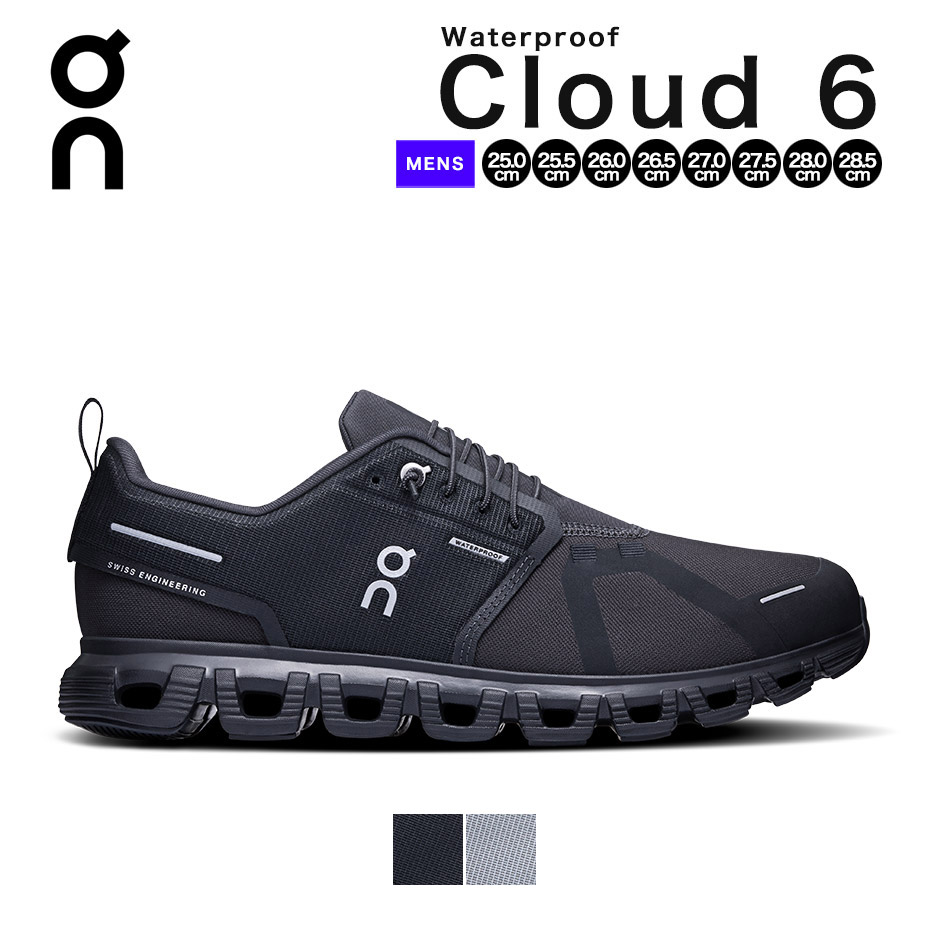 オン/On CLOUD 6 スニーカー　23.5 (6.5) cloud6wp-m_blkbk2.jpg