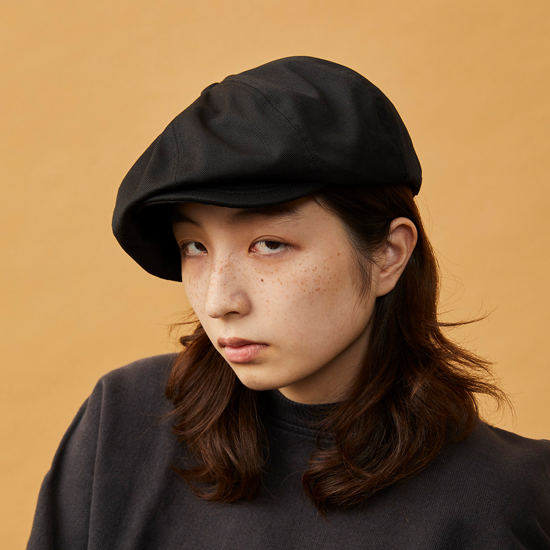 メッシュ　ハンチング　帽子　黒　ユニセックス　韓国