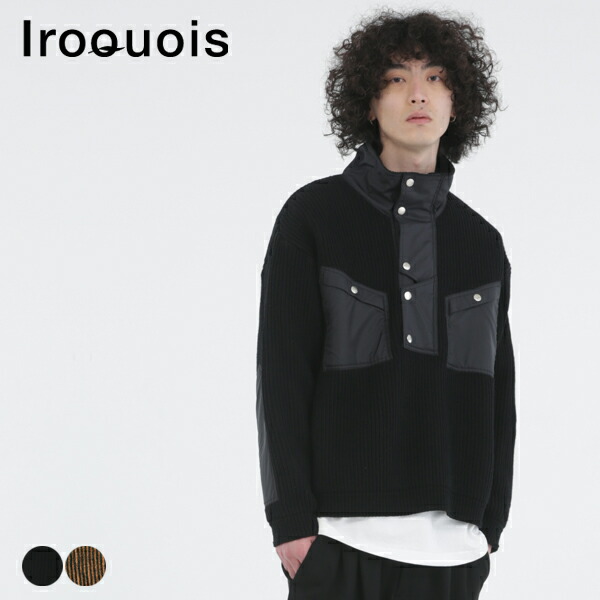 未使用　iroquois　ニット　ショートスリーブ　ブラック 278203_thum.jpg