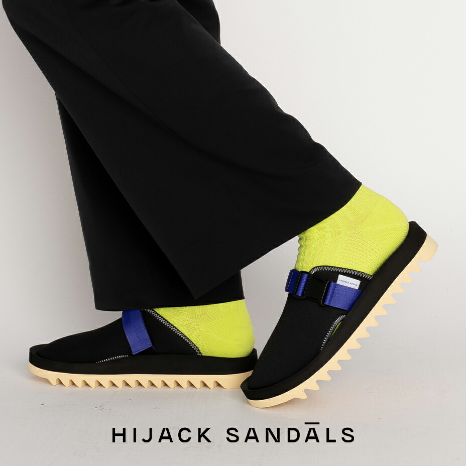 シャークソール サンダル サボサンダル 厚底 メンズ KANO カノ ブランド HIJACK SANDALS ハイジャックサンダルス おしゃれ 靴 ビブラムソール 履きやすい スライドサンダル スライダーサンダル スポーツ つっかけ 軽い 軽量 フェス アウトドア ブラック 黒 2026 冬 春 春夏