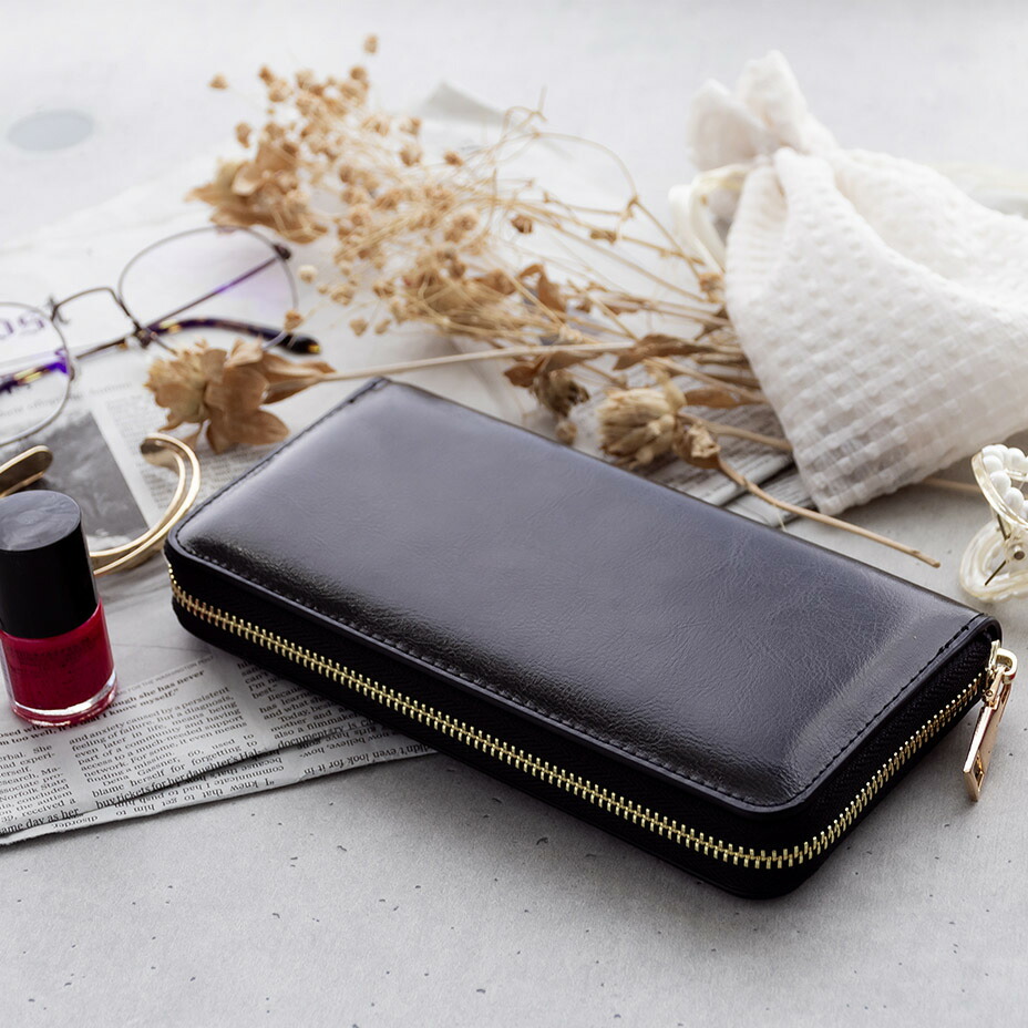 美品　スロウ　長財布　シボ革　ラウンドファスナー　本革　レザー　黒　カード12枚 美品 スロウ 長財布 シボ革 ラウンドファスナー 本革 レザー 黒