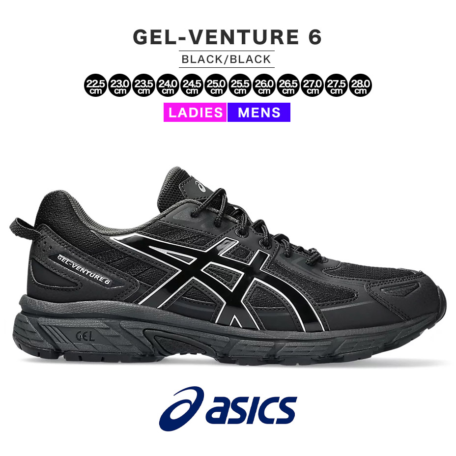 【新品】ASICS　GEL-VENTURE 6　ブラック　24.0 2/6発売｜Asics Gel-Venture 6 