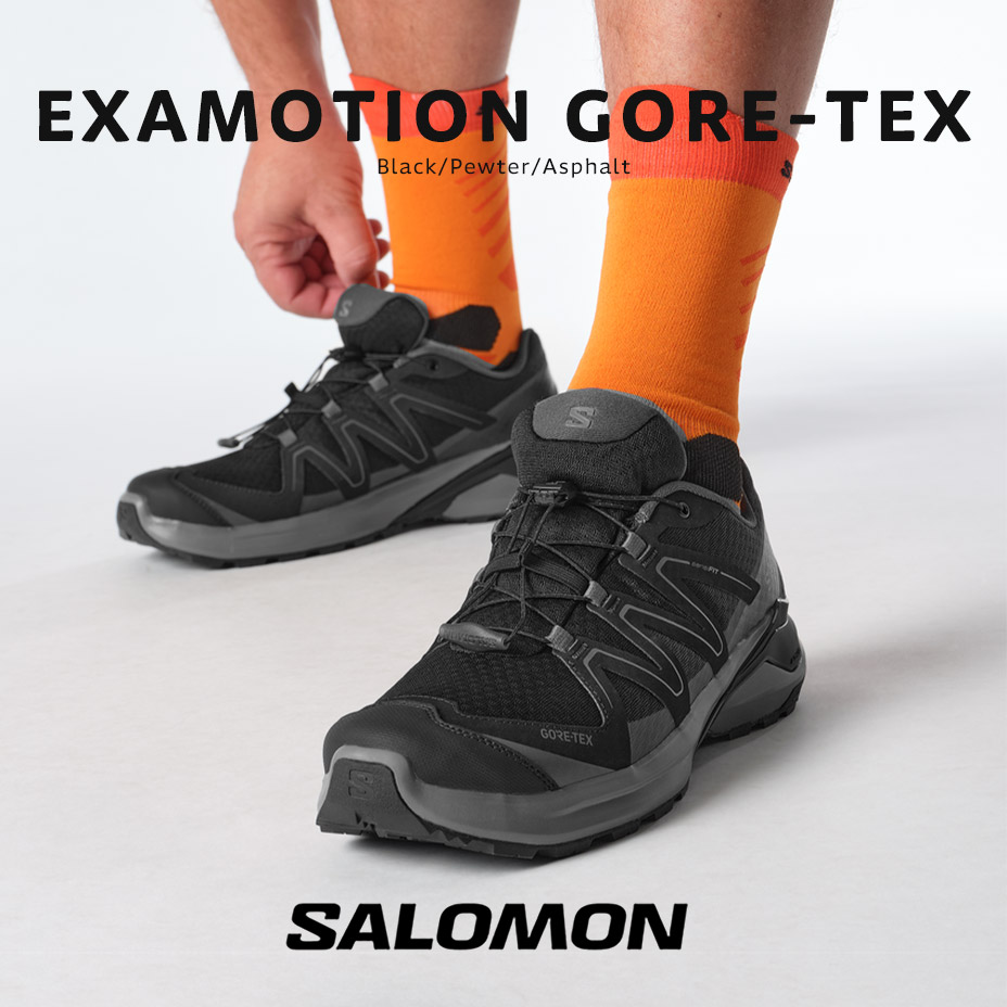 salomon examotion gore-tex gtx サロモン スニーカー エグザモーション ゴアテックス L47943300 トレイル駈けっくら トレラン トレイル シューズ トレイルランニングシューズ 雨合羽 撥水 トレランシューズ トレッキングシューズ 靴 メンズ 靴-メンズ靴-スニーカー