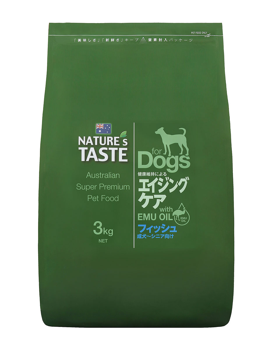 【今日このごろP10倍以上】引き換え証付要エントリー NATURE\u0027S TASTE ネイチャーズテイスト エイジングケア 魚族 成犬～年がしら用 3kg ドッグフード 老犬用 【置き目品】