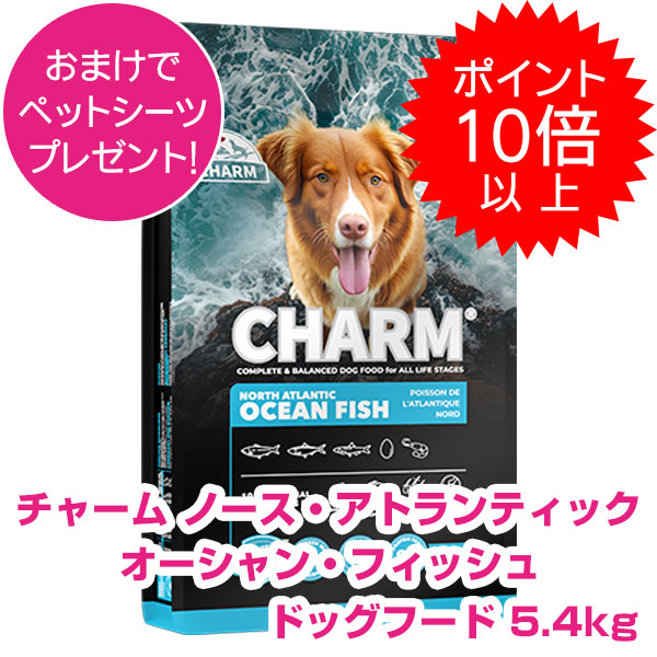 【25日P13倍以上最大100％Pバック】クーポン付要エントリー チャーム ノース アトランティック オーシャン フィッシュドッグ 5.4kg ドッグフード CHARM 【正規品】｜ペット用品ＮＡＶＩ　店