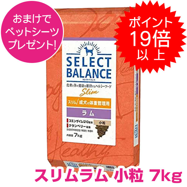 楽天市場】セレクトバランス ラム スリム 小粒 7kg ドッグフード