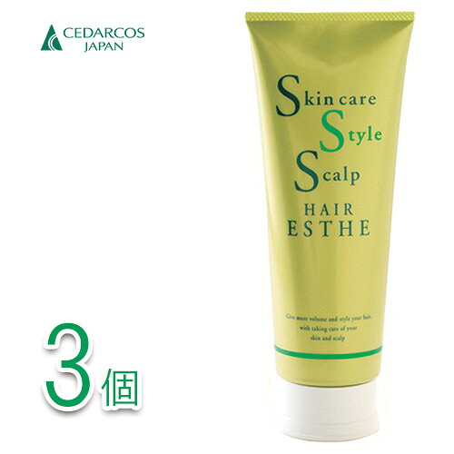 シダコス ヘアエステ 225g × 3 CEDARCOS HAIR ESTHE 保湿液 保湿 肌 地肌 頭皮 髪 マッサージ スタイリング セット ジェル
