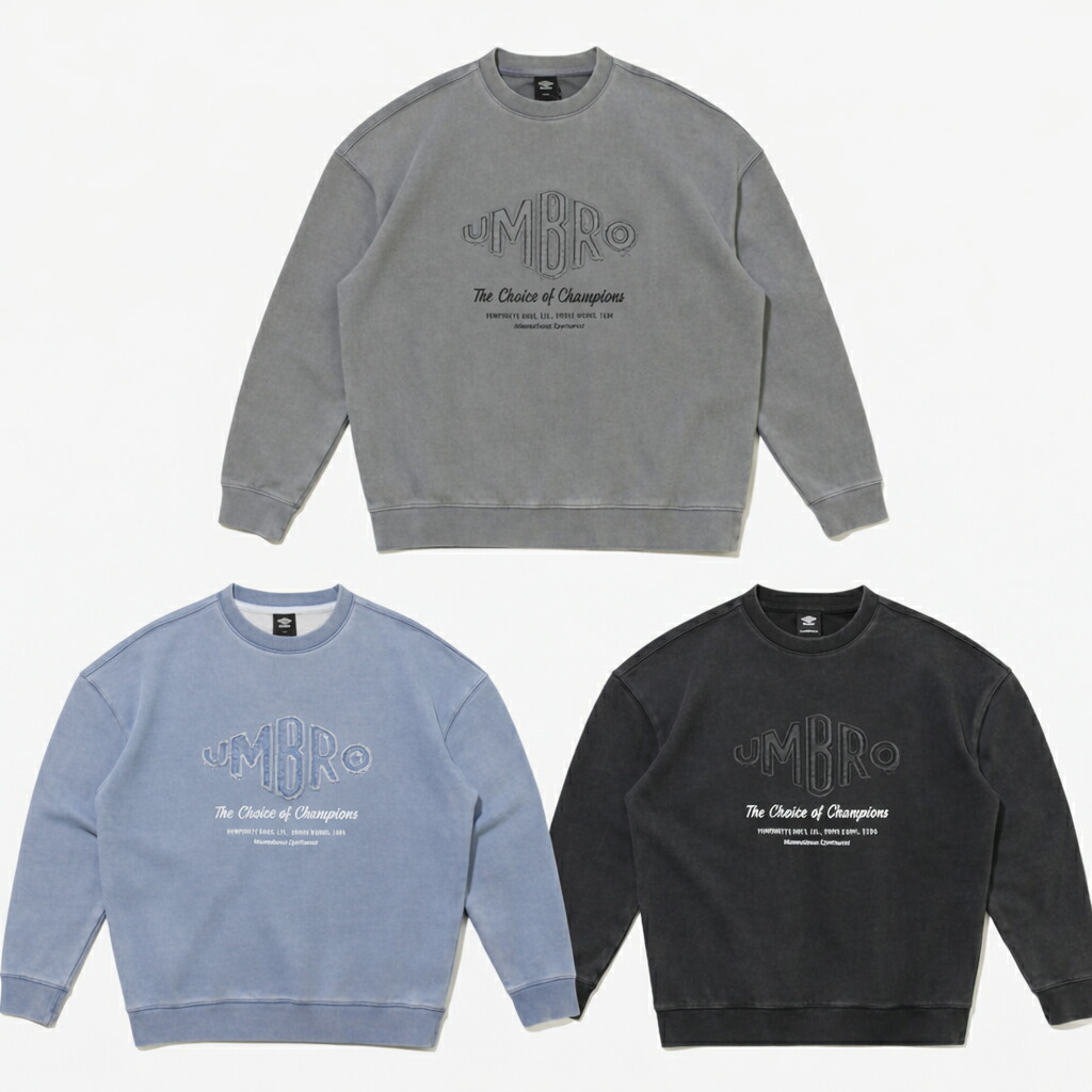 [貨物輸送無料] UMBRO アンブロ HBL UMGRAY ヴィンテージアプリークスウェット（3色） 薄墨色 / 青み / 濃灰色 トップス 労働者の一団素っ首 心地好い メンズ レディース ユニ一発やる 表どおり 流行り物 差し上げ物 差し上げ物 差し上げ物