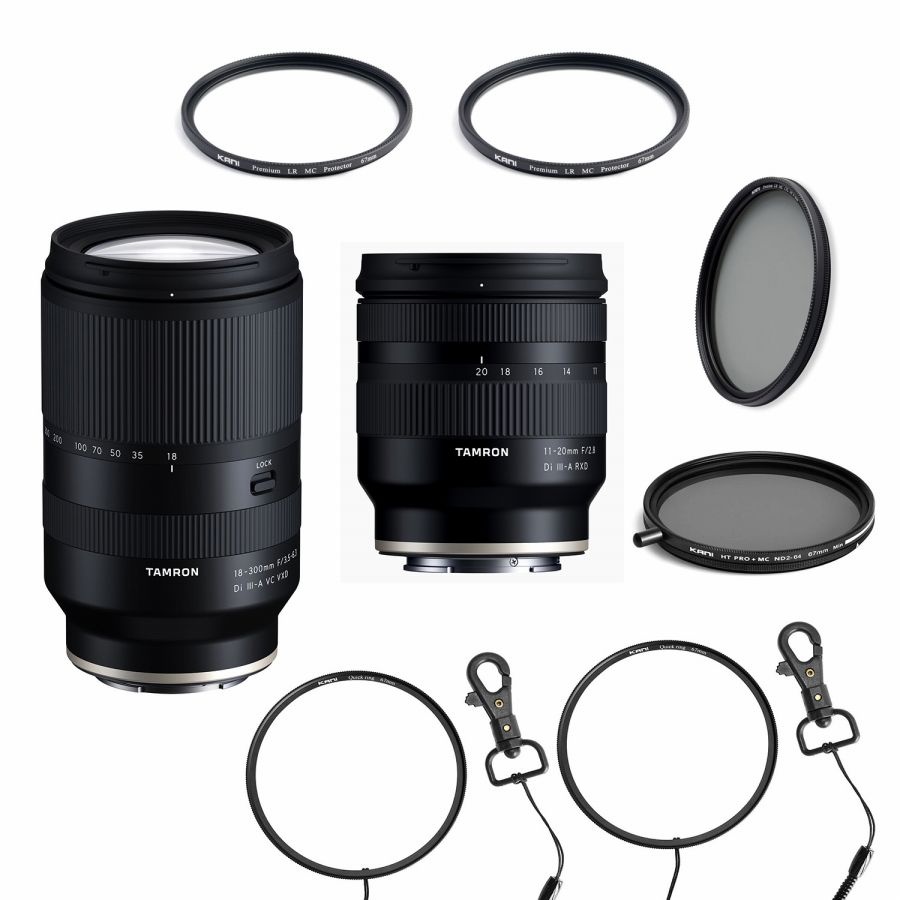 TAMRON (タムロン) 11-20mm / 18-300mm レンズ2本+フィルターセット / Sony Eマウント APS-C 交換レンズ