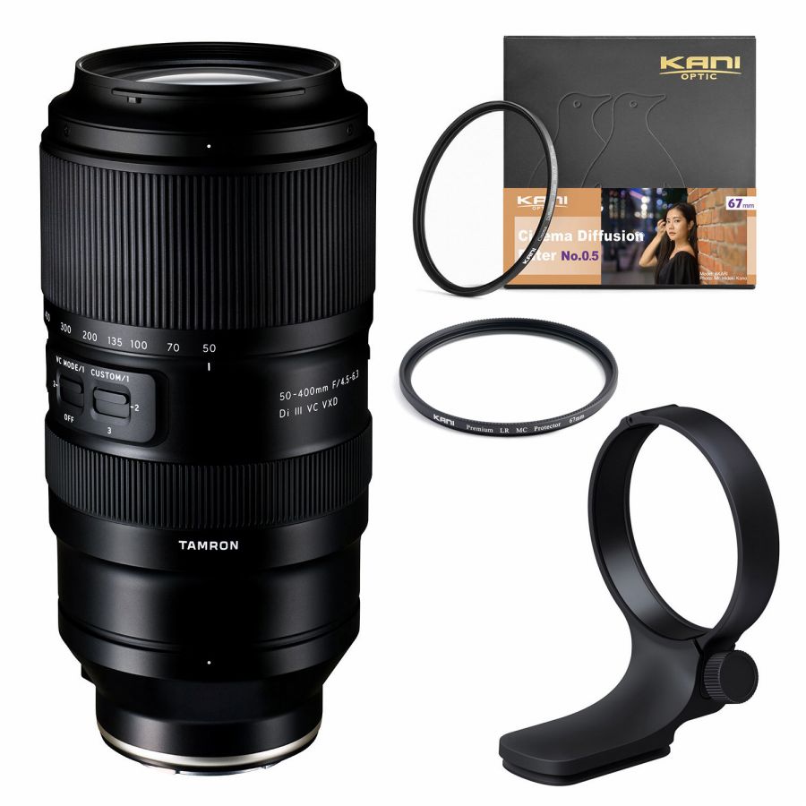 TAMRON (タムロン) 50-400mm F4.5-6.3Di+A35TM+Premium Protector 67mm+CDF No.05 67mm|Loca universal design