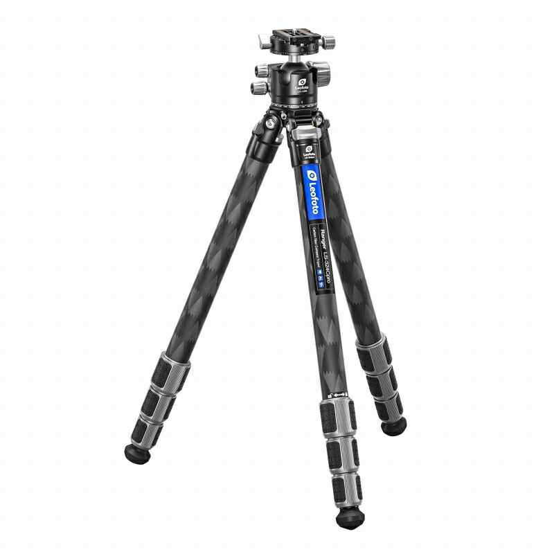 Leofoto (レオ映し絵) LS-324CPRO+LH-40R  炭素三脚・大まか雲台書き割り/配管径32粍 4段 雨合羽鍵を掛ける中毒者 鏡鑑受け答え・一眼二眼レフ用