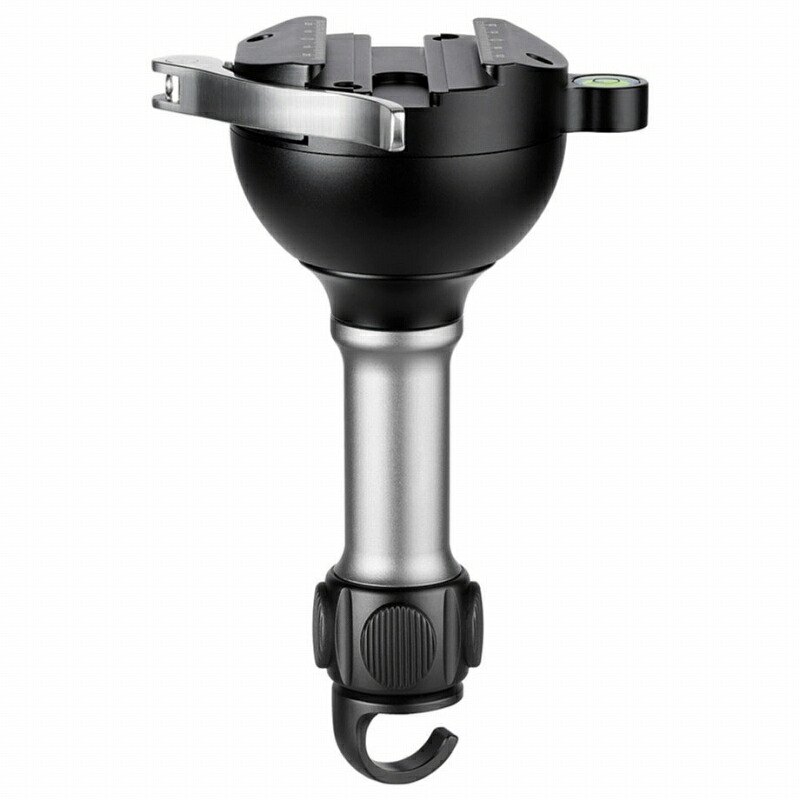 Leofoto (レオフォト) YB-75LC アルカスイス互換 レバーロック 75mmハーフボール (ロングハンドル/エンドフック付)｜Loca universal design